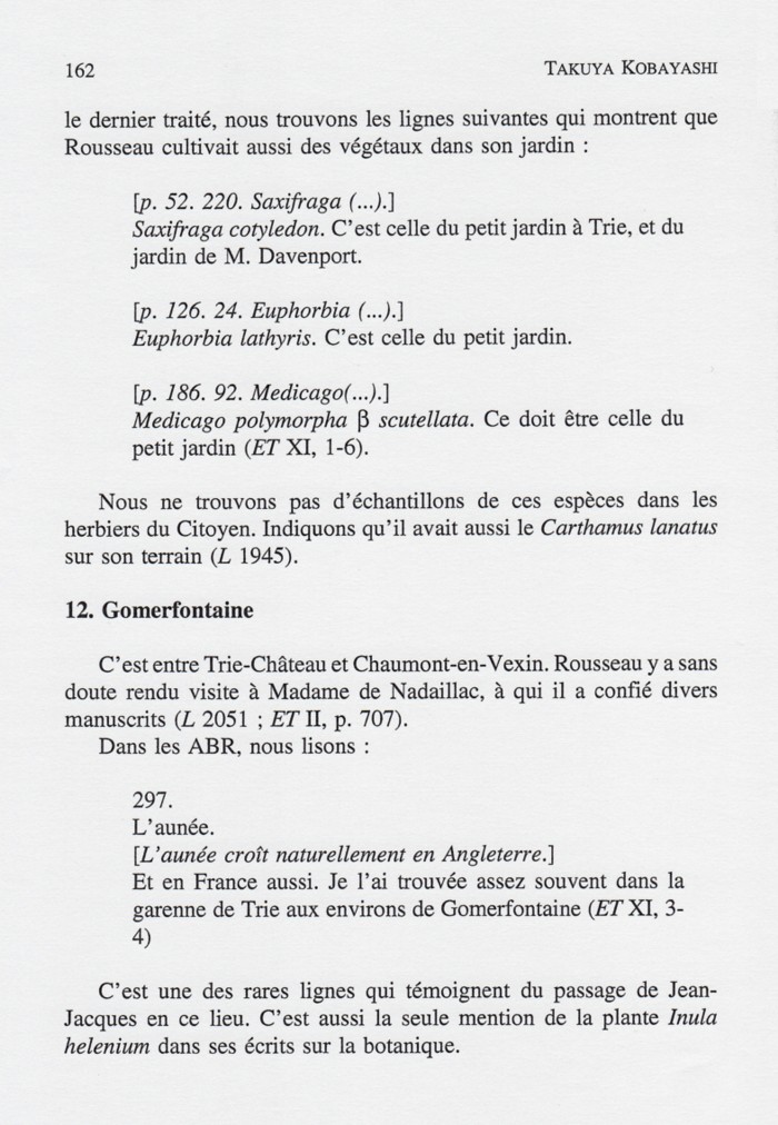 Traces des pérégrinations de Rousseau, p. 162