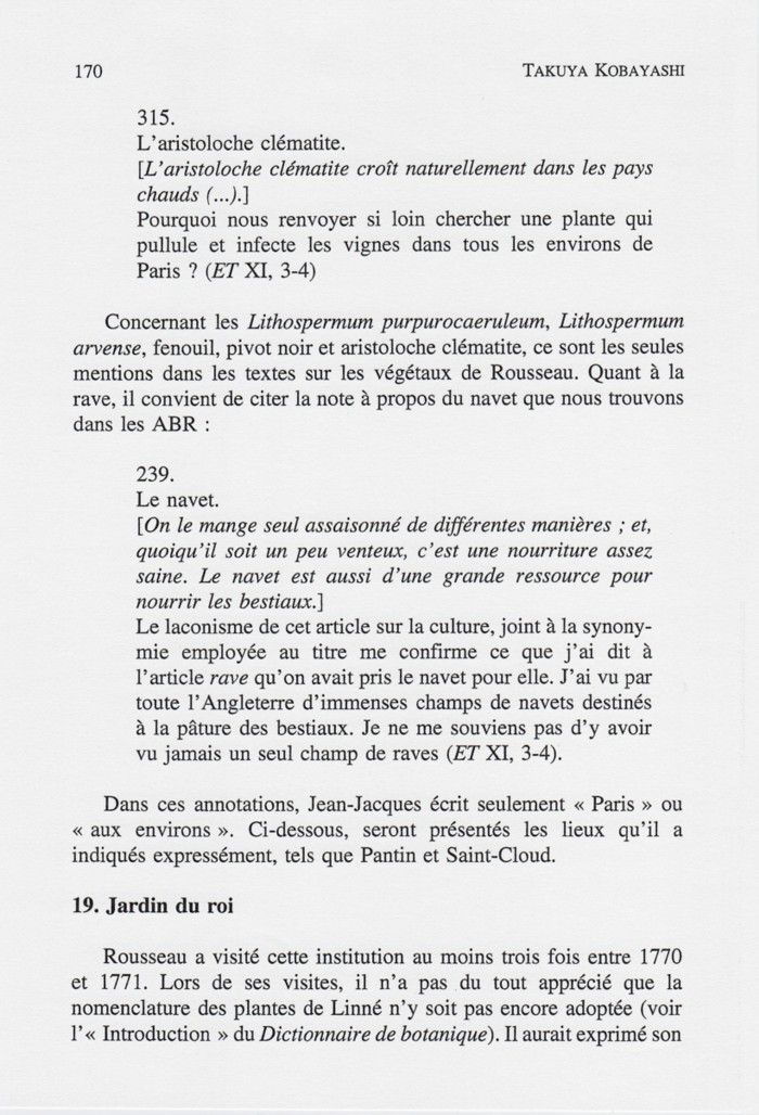 Traces des pérégrinations de Rousseau, p. 170